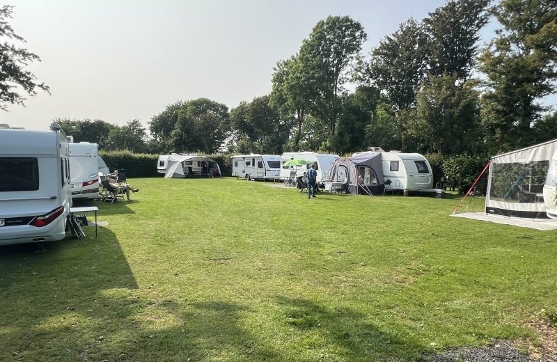 Pitch suitable for a caravan